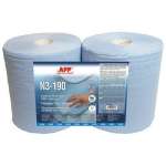 APP 090414 Обтирочный материал Premium 3-х шаровой гофр.190м/п голубого цвета 