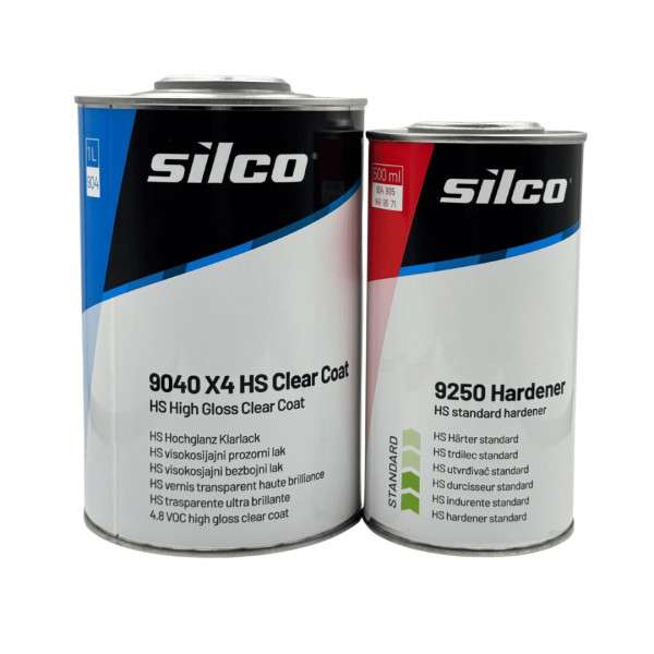 Лак для авто Silco 9040 X4 HS 1л+0,5л