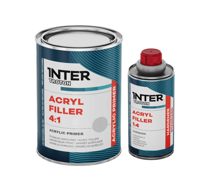 Грунт для авто Troton 0,8л+0,2л черный